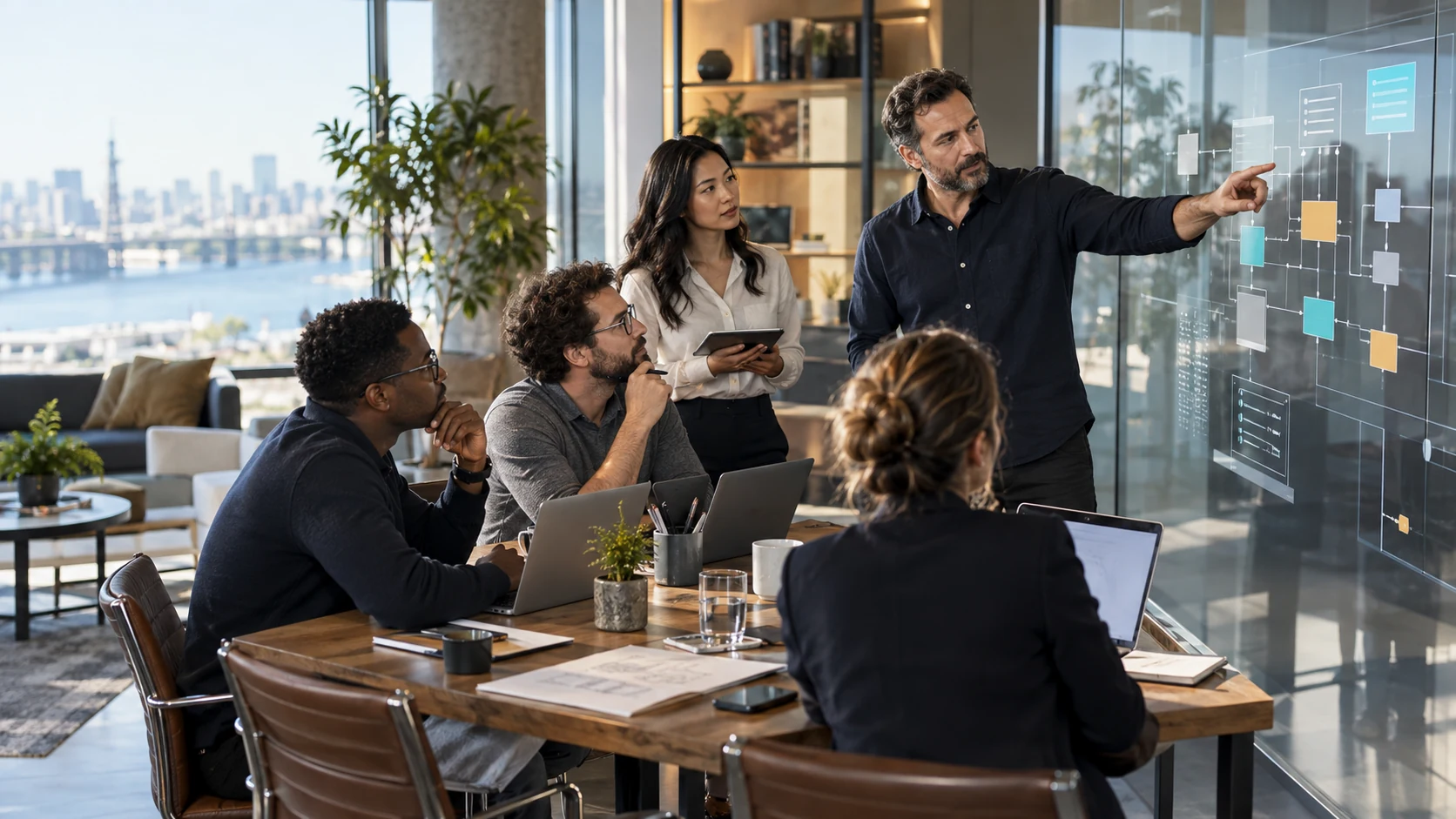 Construction professionals using a purpose-built enterprise technology solution